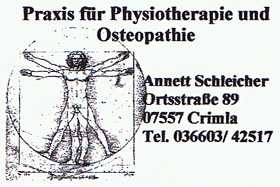 Praxis für Physiotherapie und Osteopathie Annett Schleicher